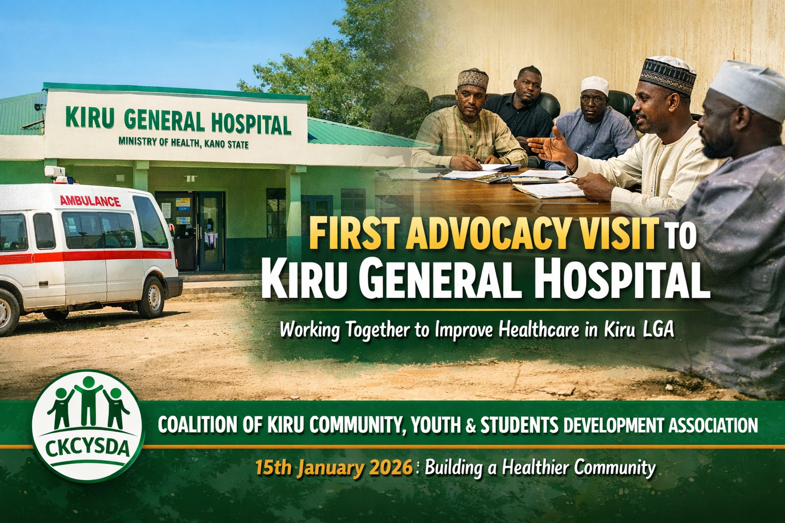 First Advocacy Visit to Kiru General Hospital: CKCYSDA Engages Hospital Management for Community Healthcare Improvement